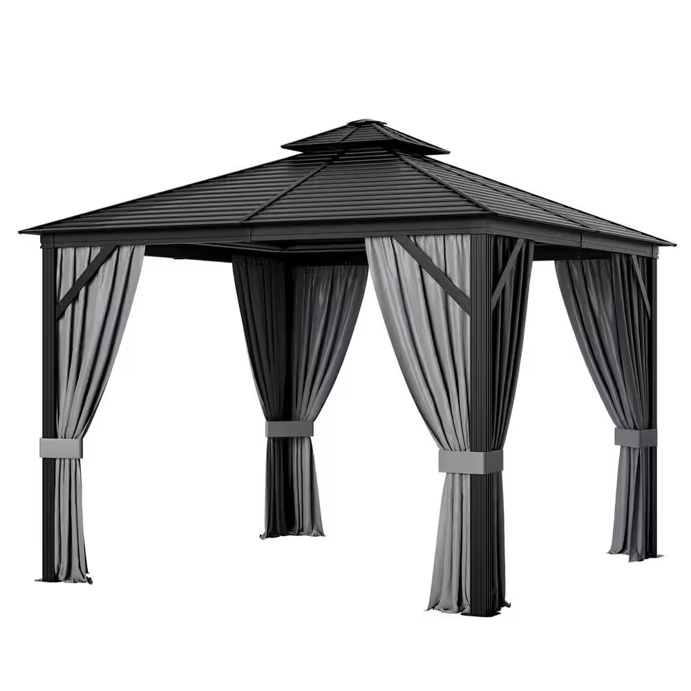 10 ft. x 10 ft. Double-Roof Hardtop Gazebo