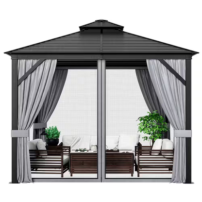 10 ft. x 10 ft. Double-Roof Hardtop Gazebo